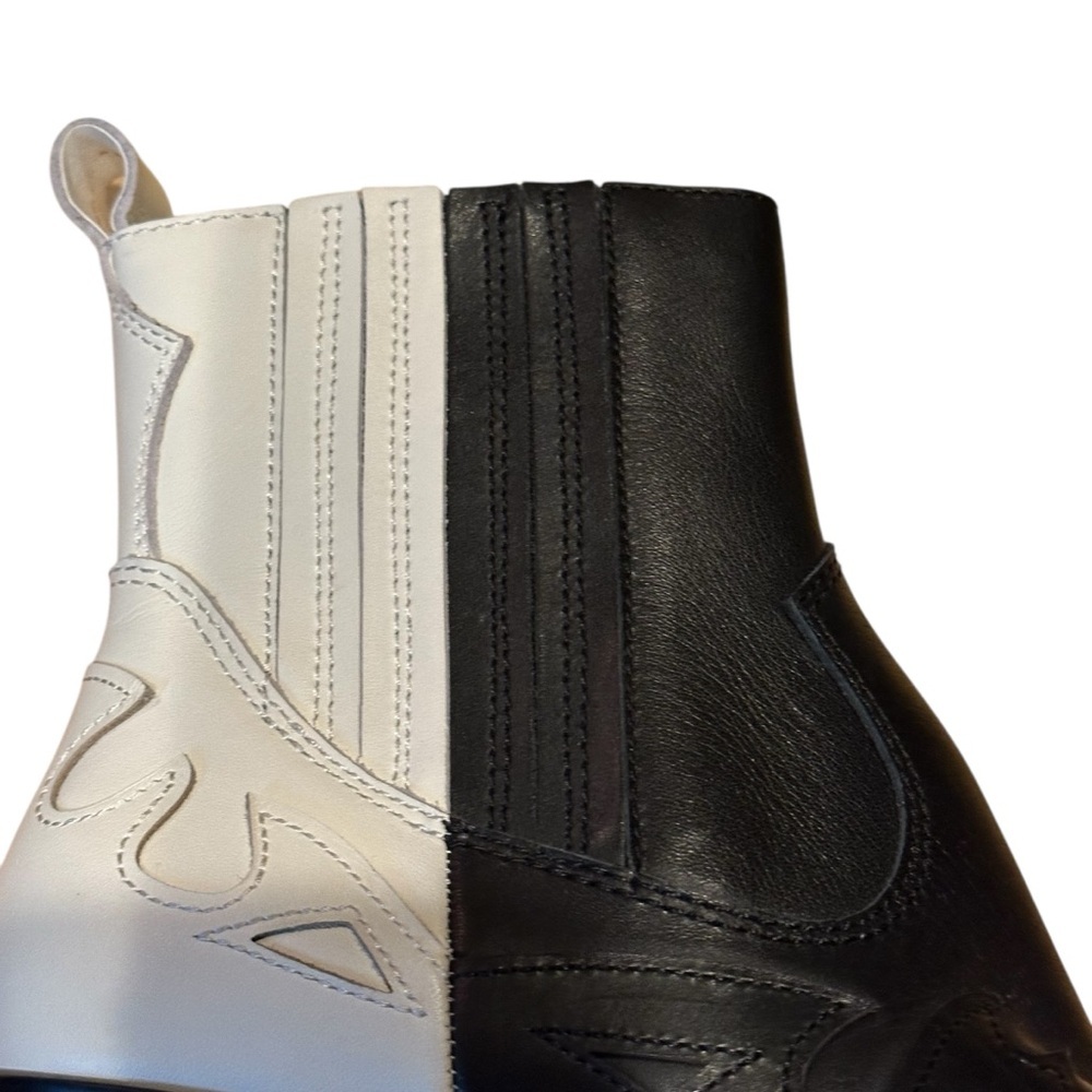 Dolce Vita Womens Ramson Black White Western Point Toe Boots 6 - Picture 12 of 14